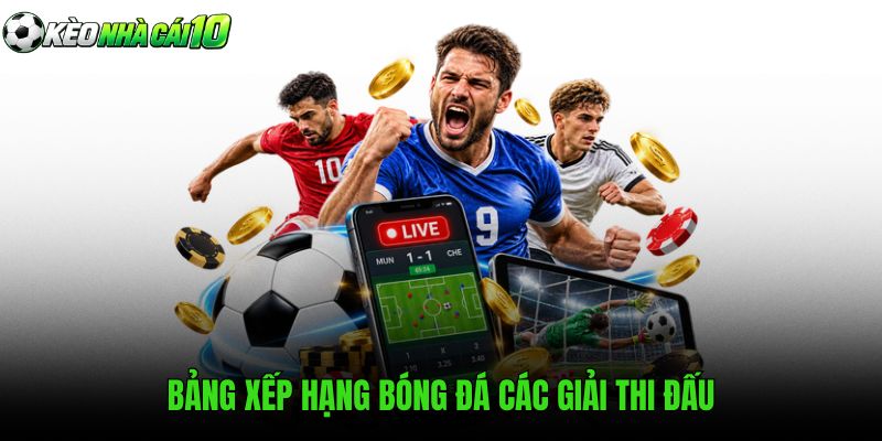 Bảng Xếp Hạng Bóng Đá Các Giải Thi Đấu