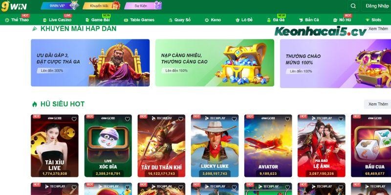Đa số các tay cược khi đến với nhà cái 9WIN đều có đánh giá rất tích cực