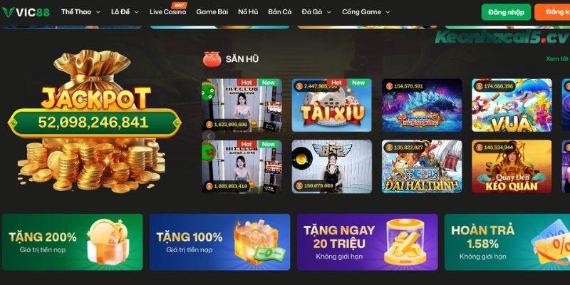 VIC88 hứa hẹn sẽ mang đến trải nghiệm tuyệt vời cho bet thủ