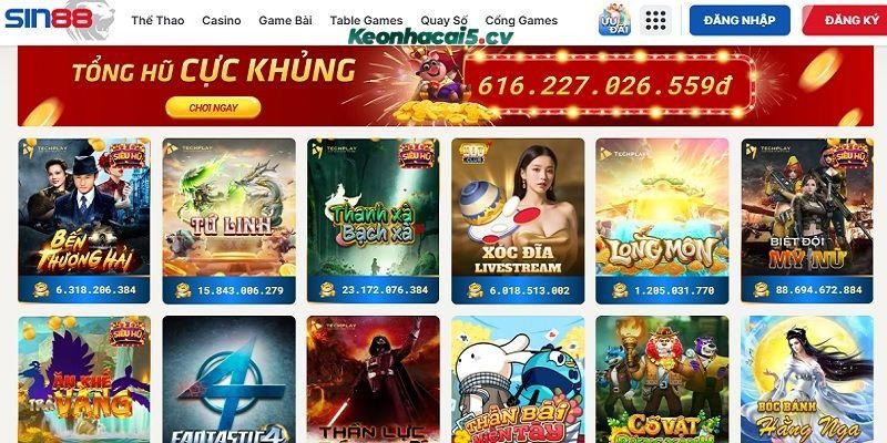 Rinh thưởng hậu hĩnh với slot game